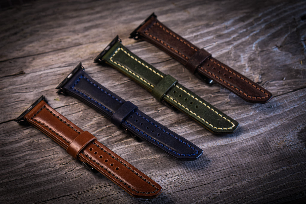 Premium MPPG Graffiti Veg-Tan Leather Apple Watch Band – Handmade, Durable & Stylish | All Sizes & Apple Watch Models