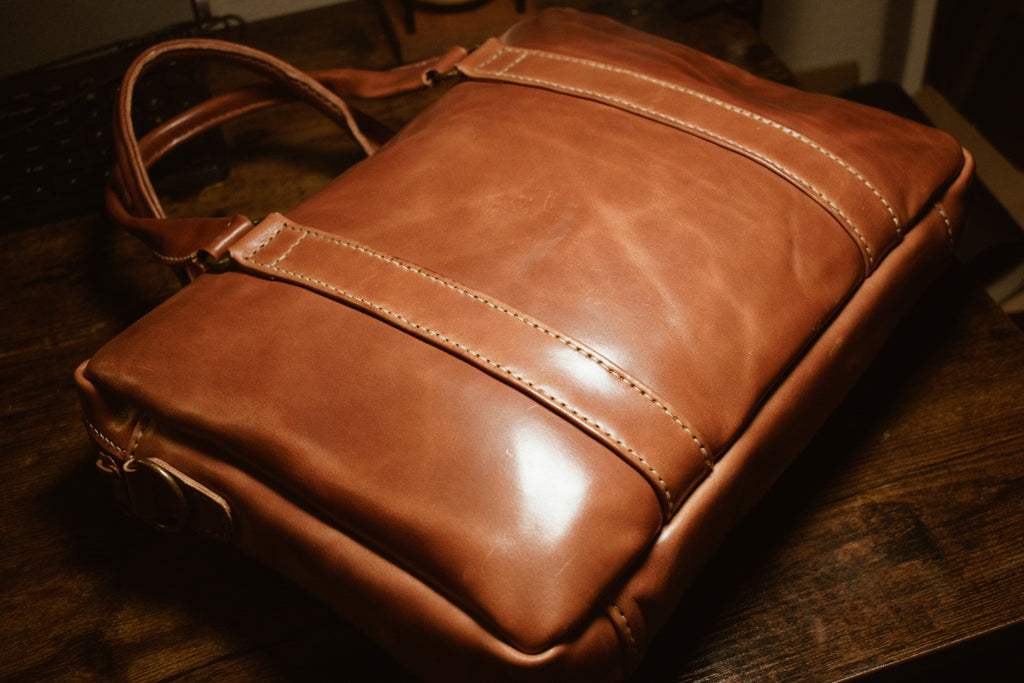 Handmade leather briefcase, Leather Laptop Bag, Crossbody Leather Bag