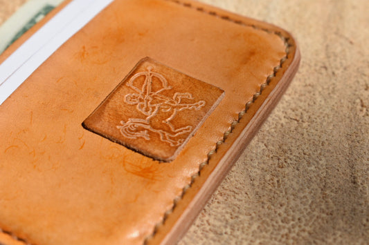 Aztec Leather Wallet | Leather Card Holder | Leather Card holder