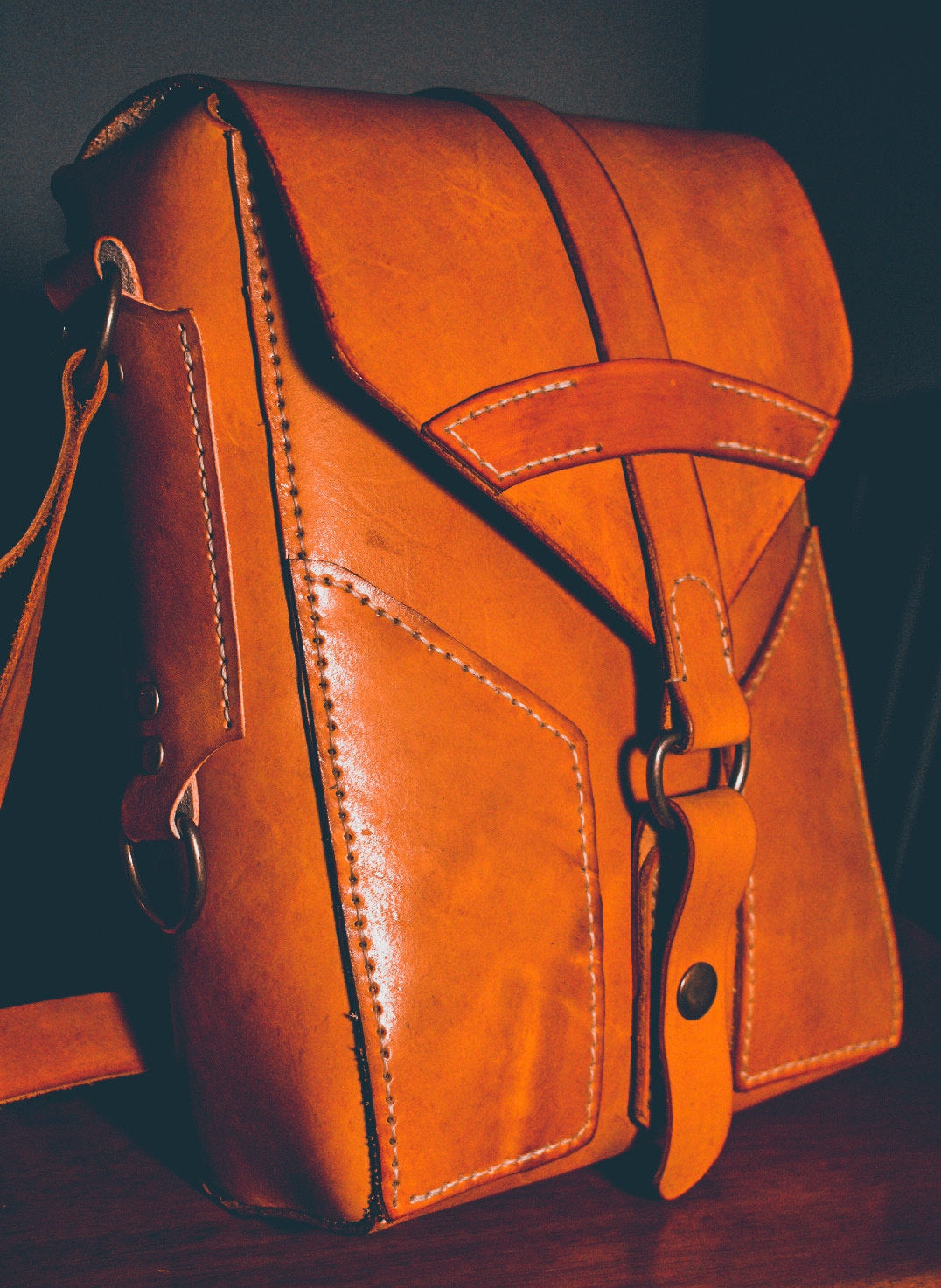 Leather Handbag | Leather Bag | Handmade Leather Bag | Unisex Bag | Leather Satchel |  Crossbody Bag